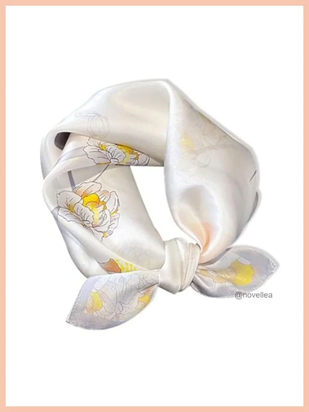 100% Mulberry Silk Square Scarves Small Lightweight Neckerchief Fashion Scarf
